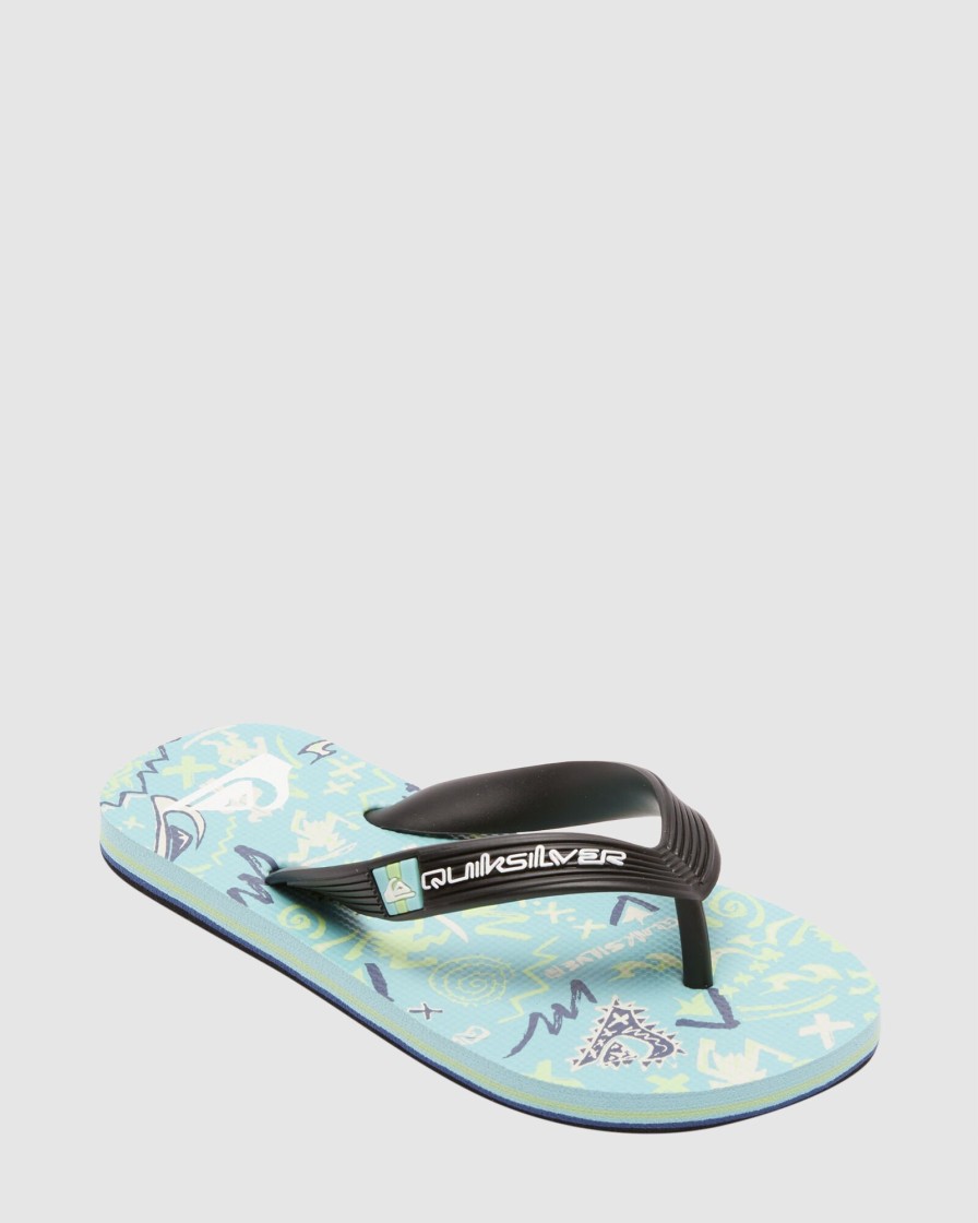 Youth QUIKSILVER Footwear | Boys Molokai Art Flip-Flops