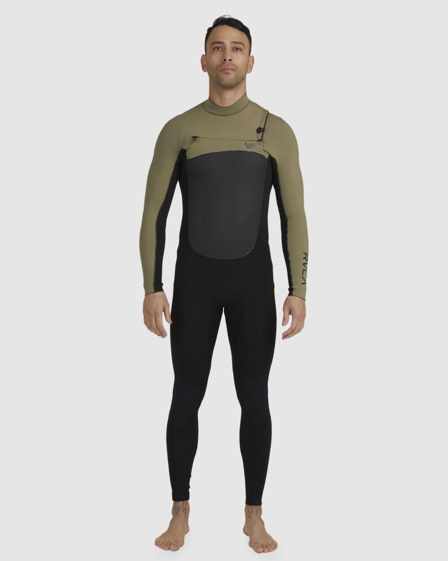 Men RVCA Wetsuits | 3/2 Balance Chest Zip Steamer