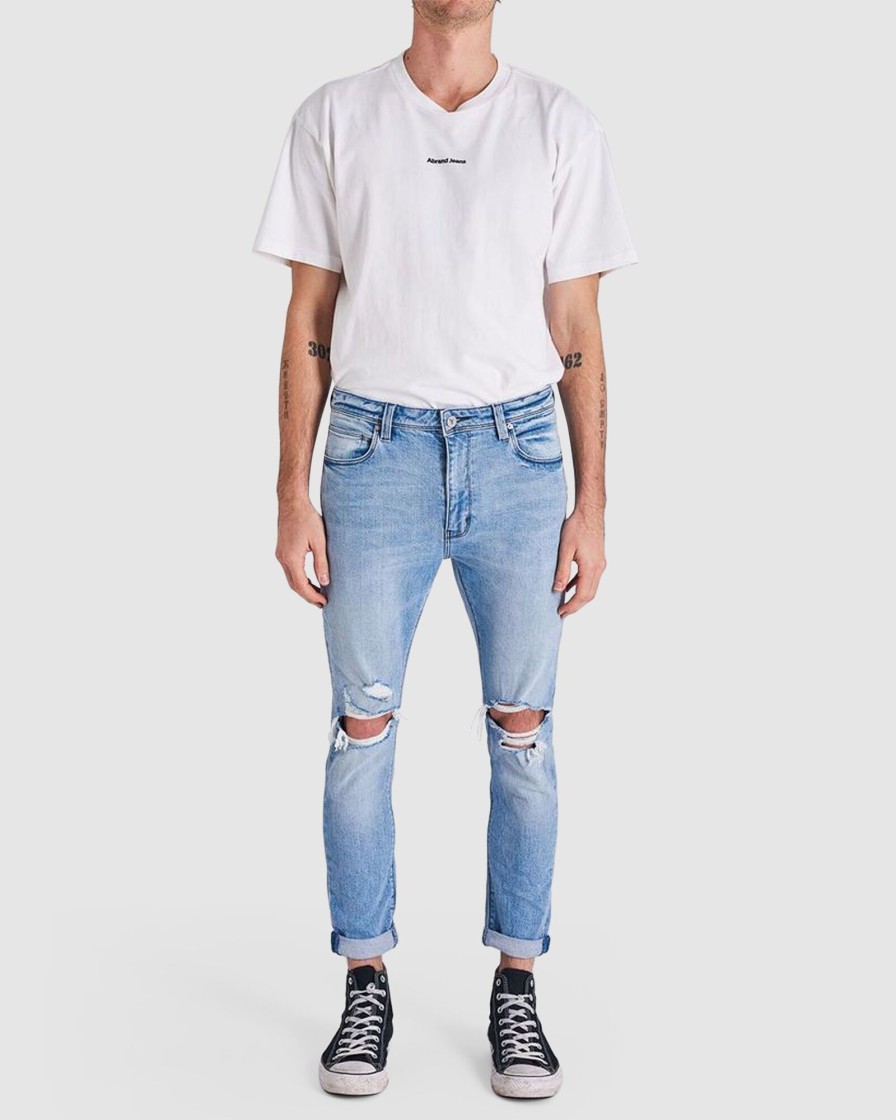 Men A BRAND Jeans | A Dropped Skinny Jean Heist Ri