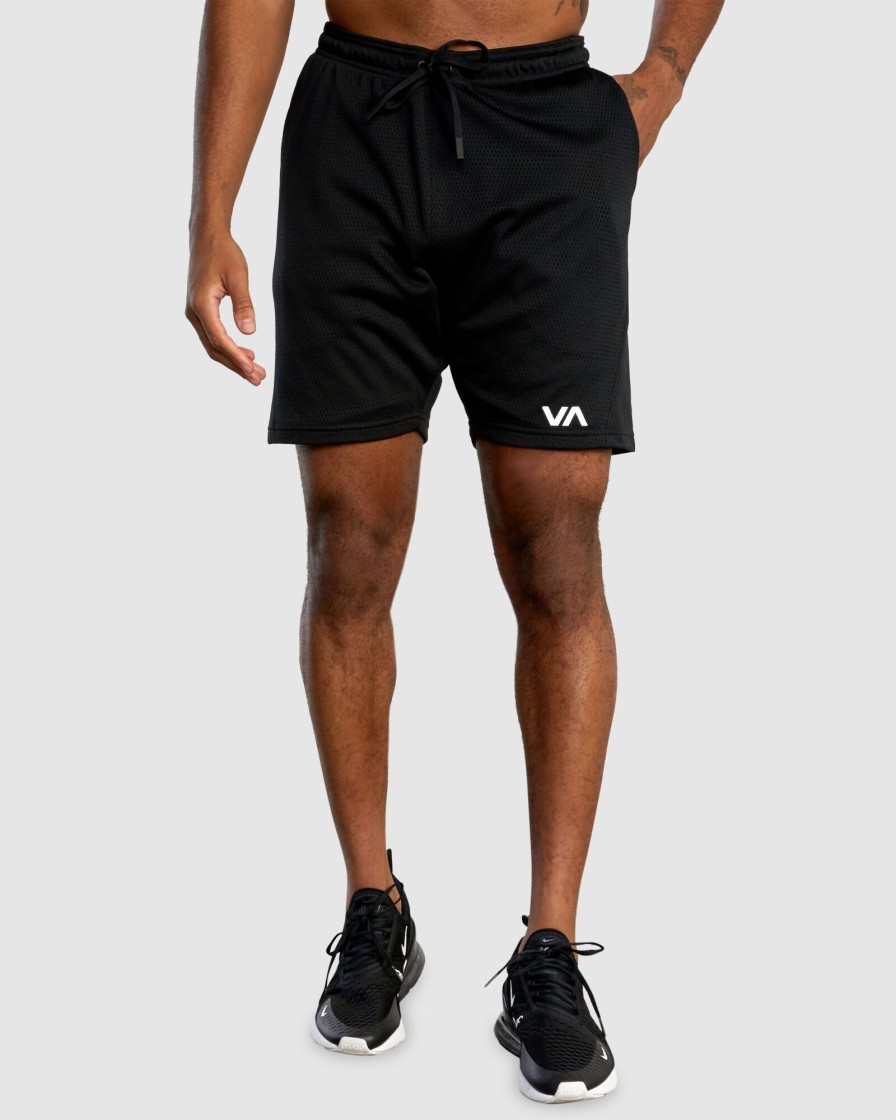 Men RVCA Shorts | Va Mesh Ii Elastic Walkshorts 19"