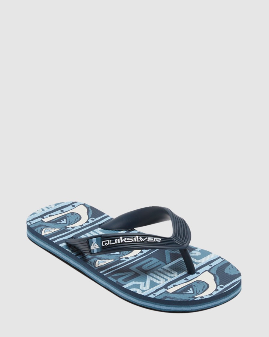 Youth QUIKSILVER Footwear | Boys Molokai Art Flip-Flops