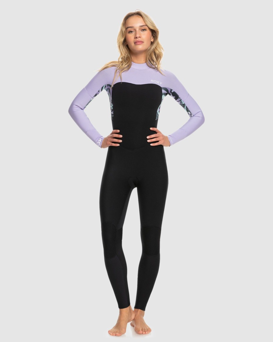 Women ROXY Wetsuits | Womens 3/2Mm Swell Series Back Zip Wetsuit