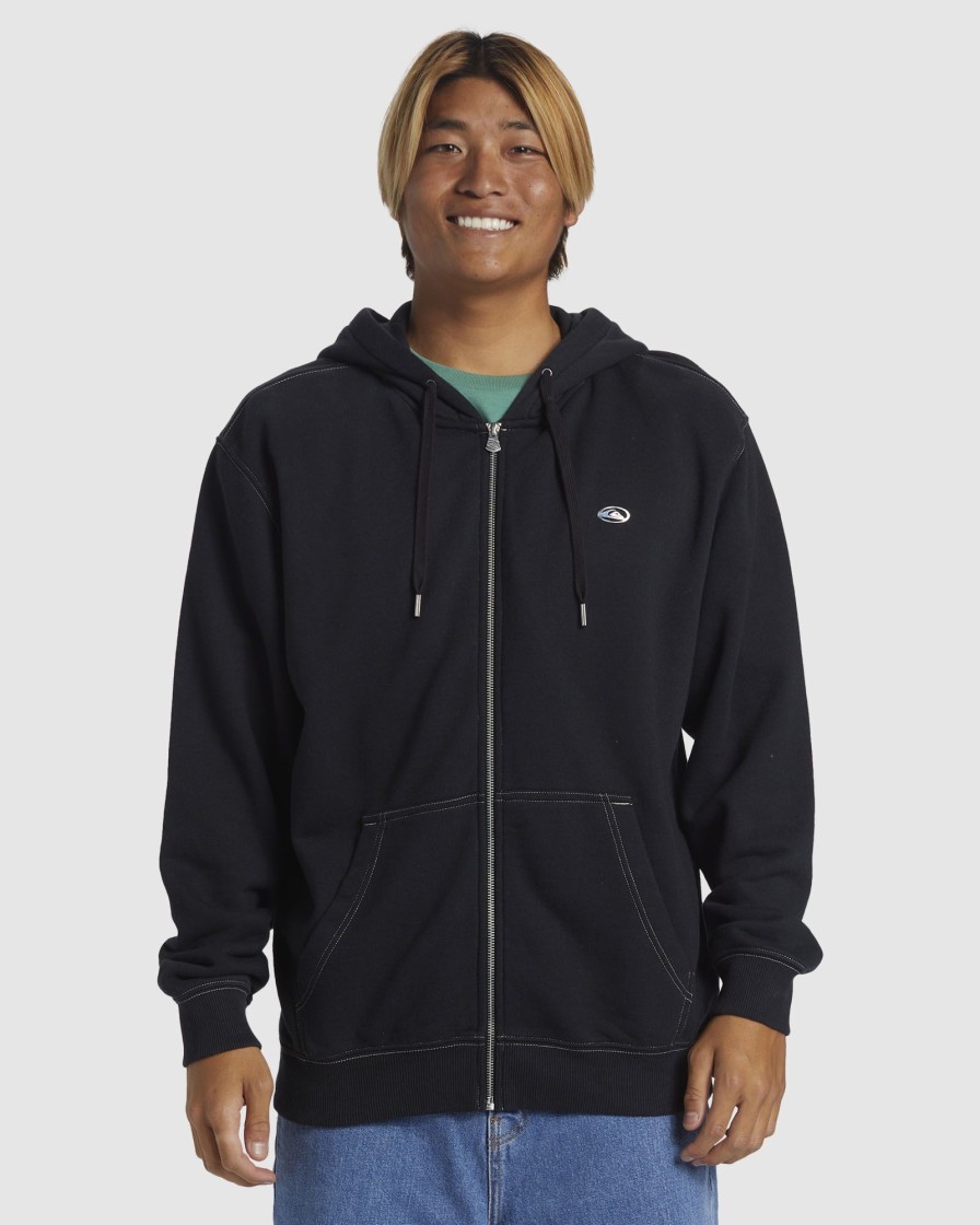 Men QUIKSILVER Jumpers & Hoodies | Saturn Chrome Zip Hoodie