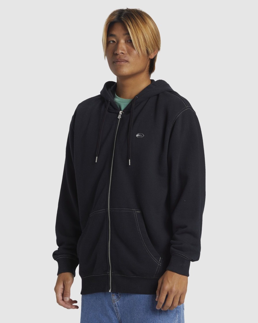 Men QUIKSILVER Jumpers & Hoodies | Saturn Chrome Zip Hoodie