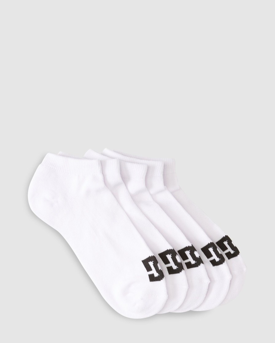 Men DC SHOES Socks & Underwear | Men'S Dc Shoes 5-Pack Ankle Socks