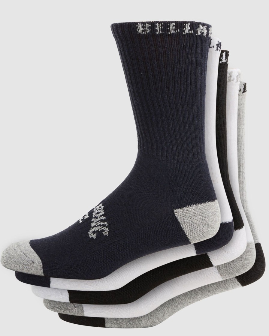 Youth BILLABONG Accessories | Boys Sports Socks 5 Pack