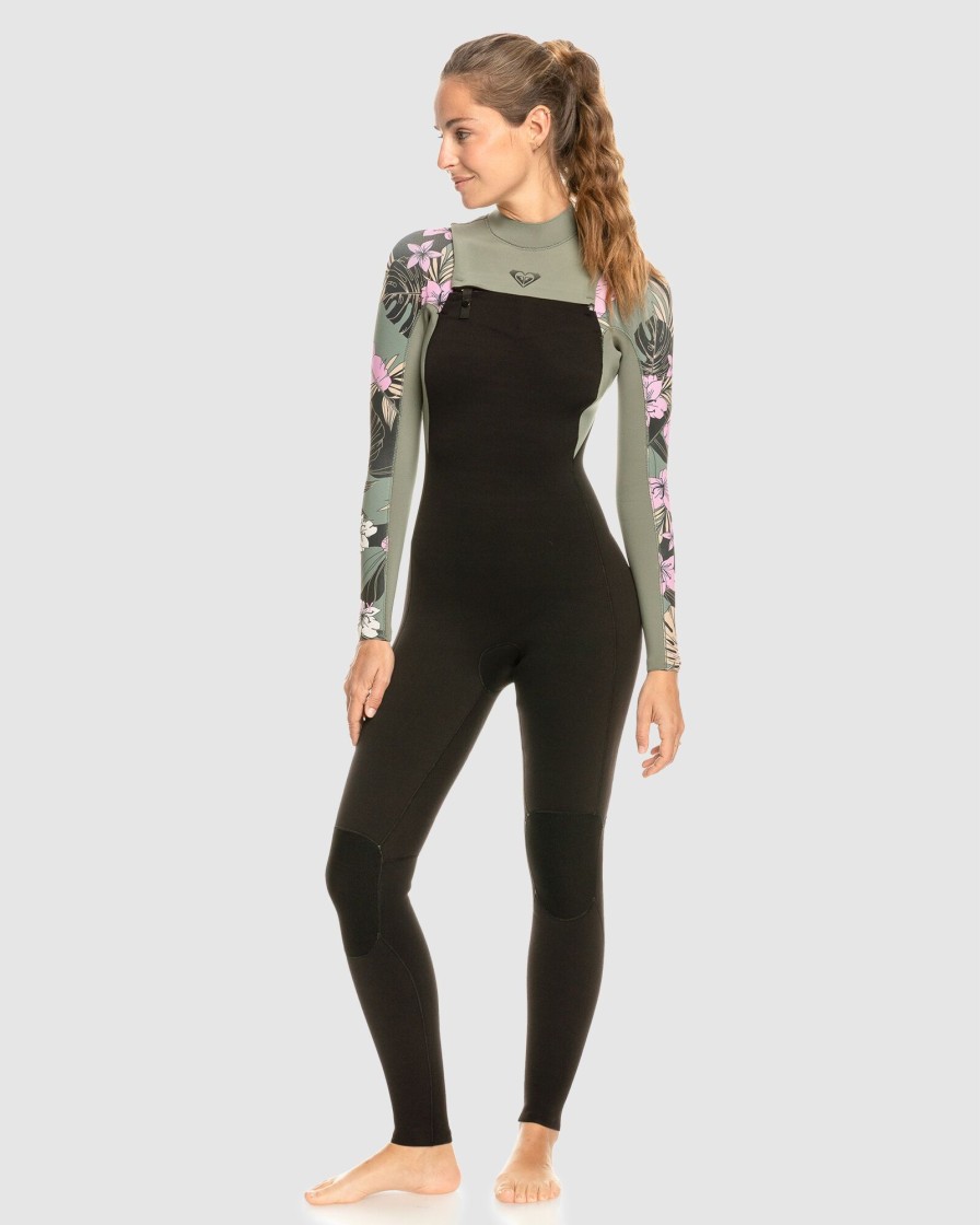 Women ROXY Wetsuits | 3/2Mm Elite Chest Zip Wetsuit