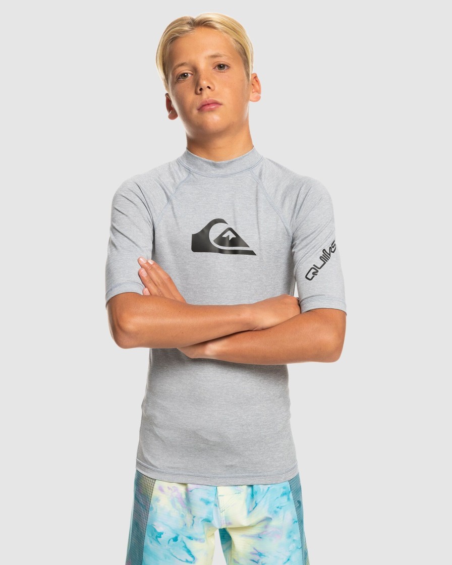 Youth QUIKSILVER Clothing | Boys 8-16 All Time Short Sleeve Rash Vest