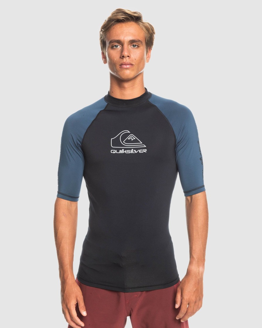 Men QUIKSILVER Rashvests | Mens On Tour Short Sleeve Rash Vest