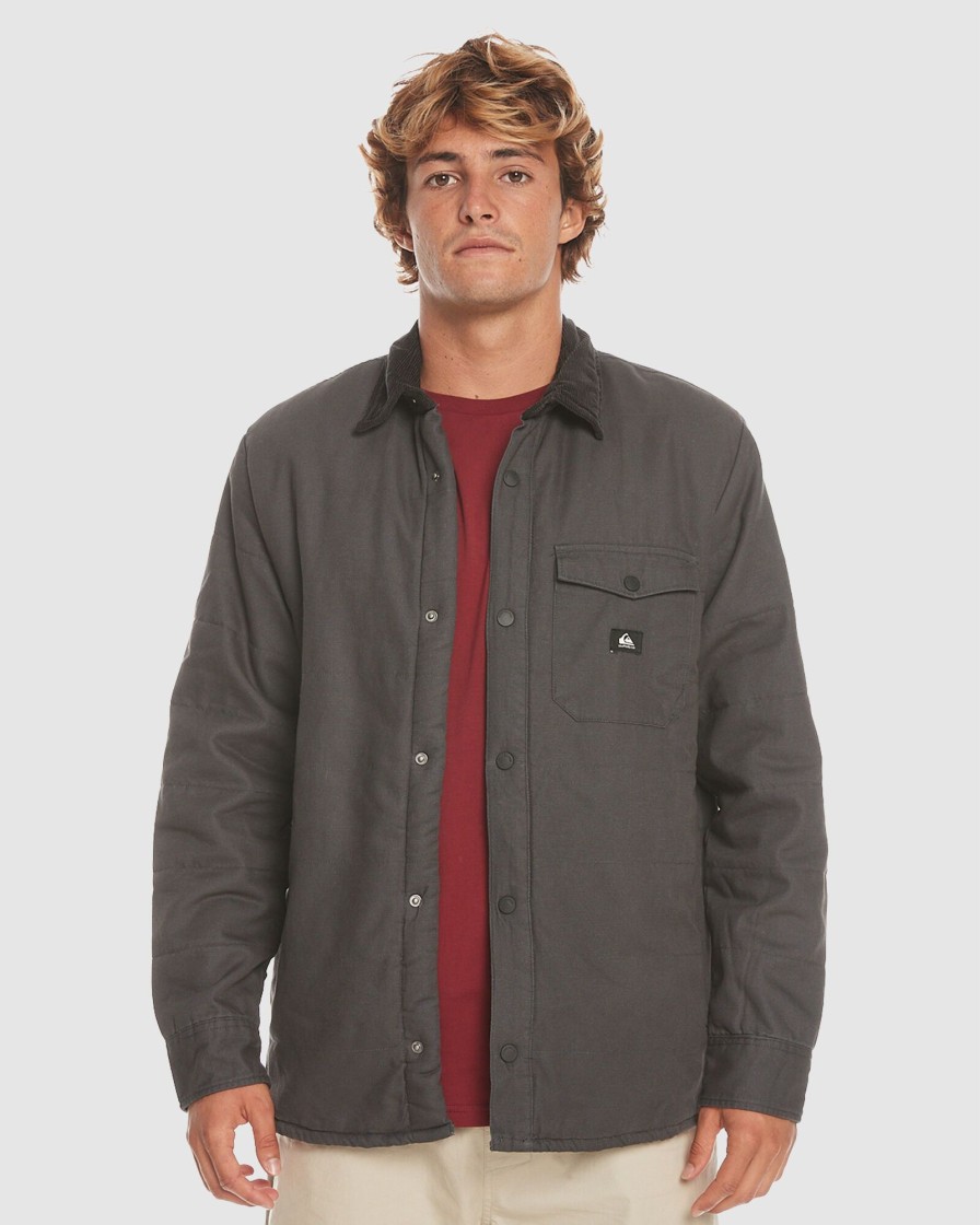 Men QUIKSILVER Jackets | Mens Downrail Upd Canvas Jacket