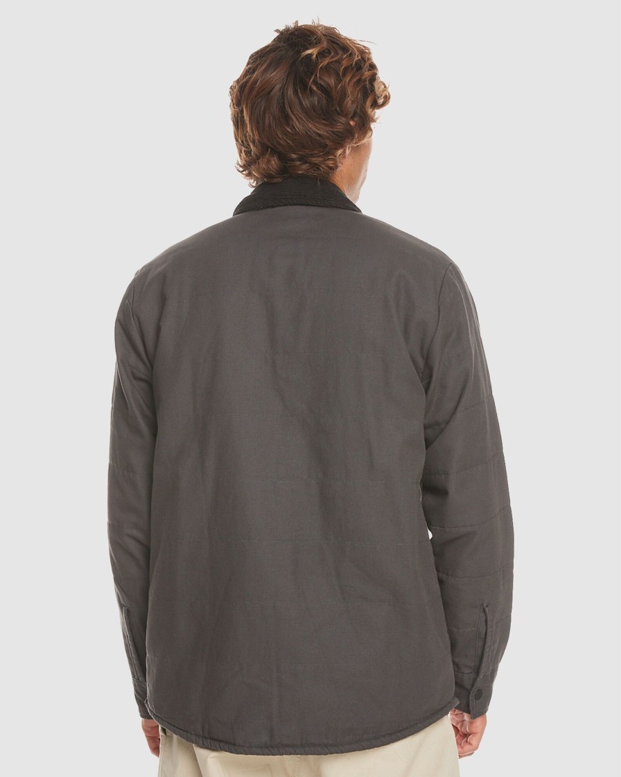 Men QUIKSILVER Jackets | Mens Downrail Upd Canvas Jacket