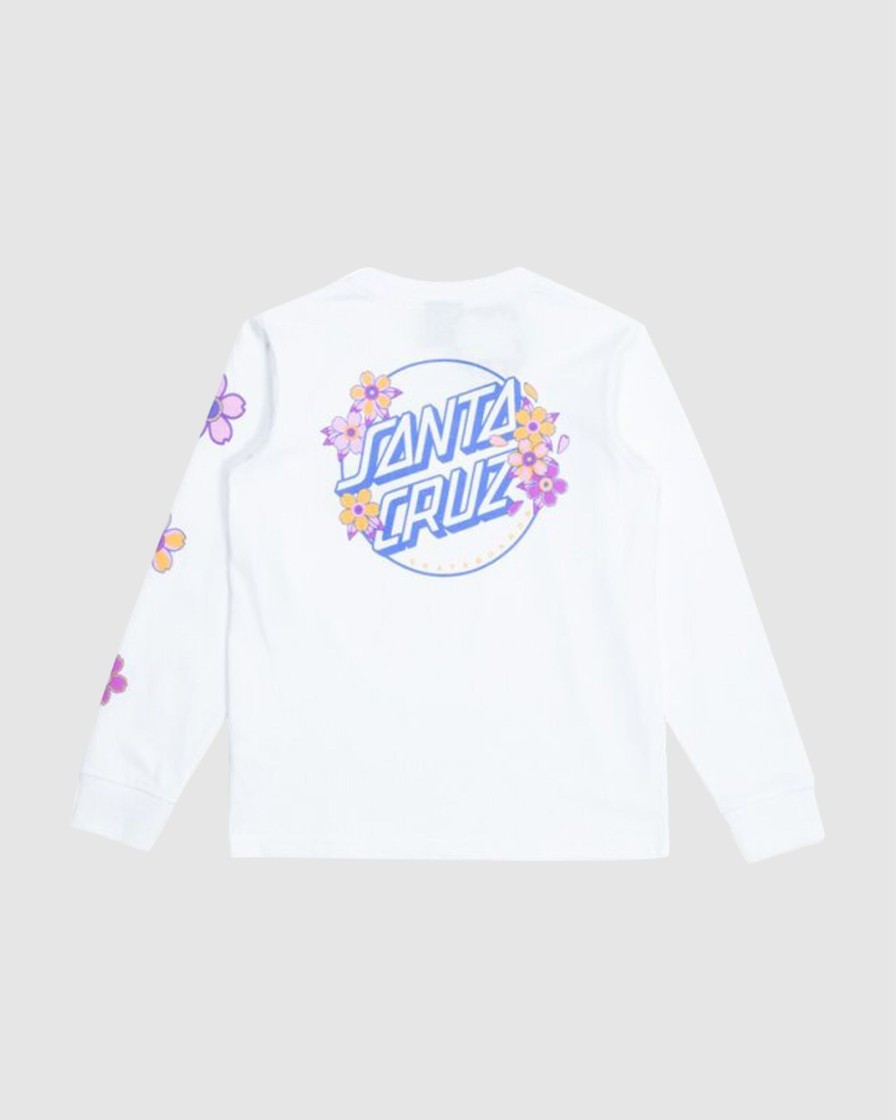 Youth SANTA CRUZ Clothing | Blooming Stack Tee Wht