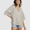 Women NUNUI Tops | Stripe Shirt