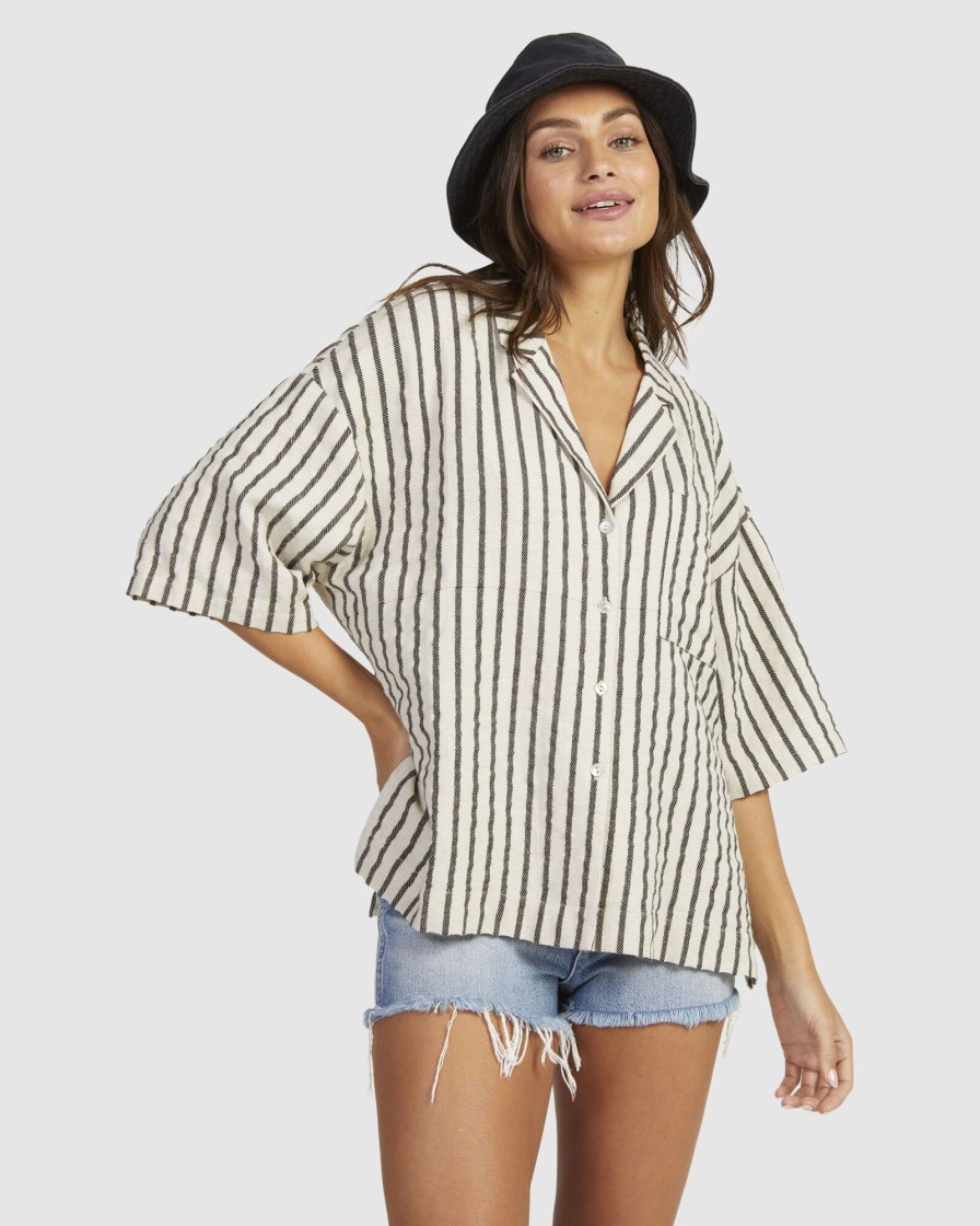 Women NUNUI Tops | Stripe Shirt