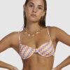 Women RVCA Bikini Tops | Retro Waves Underwire Bikini Top