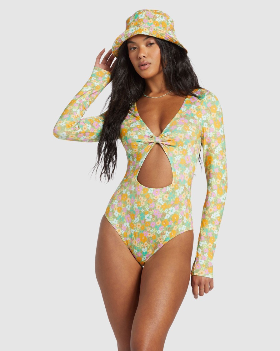 Women BILLABONG Rashvests | On The Bright Side Bodysuit