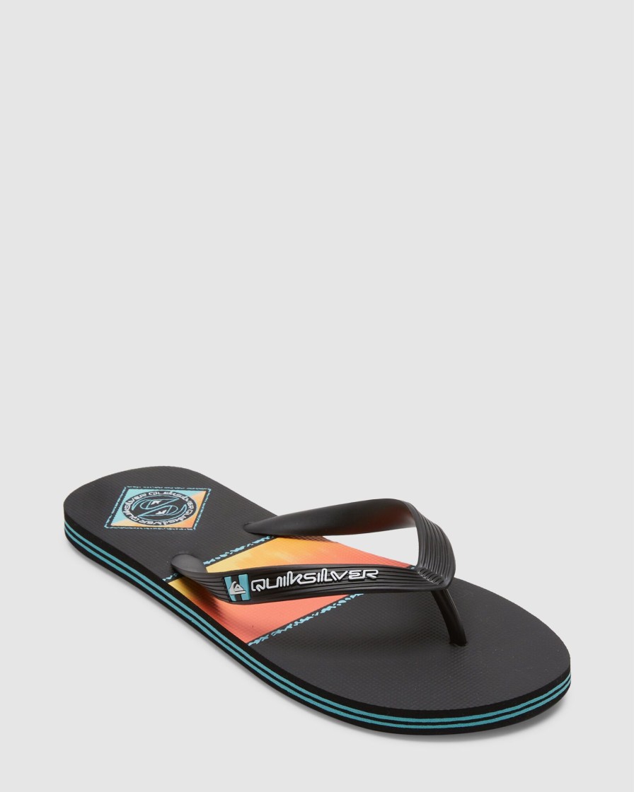 Men QUIKSILVER Thongs | Mens Molokai Word Flip-Flops