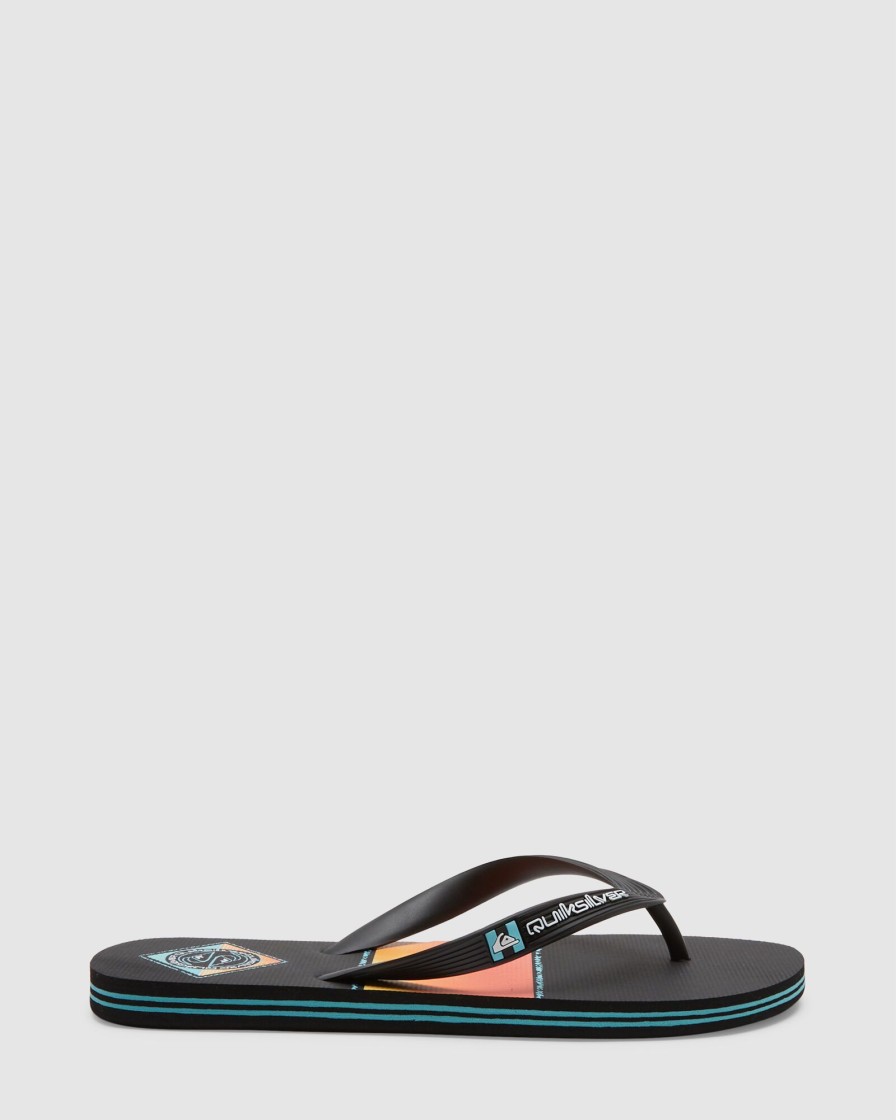 Men QUIKSILVER Thongs | Mens Molokai Word Flip-Flops