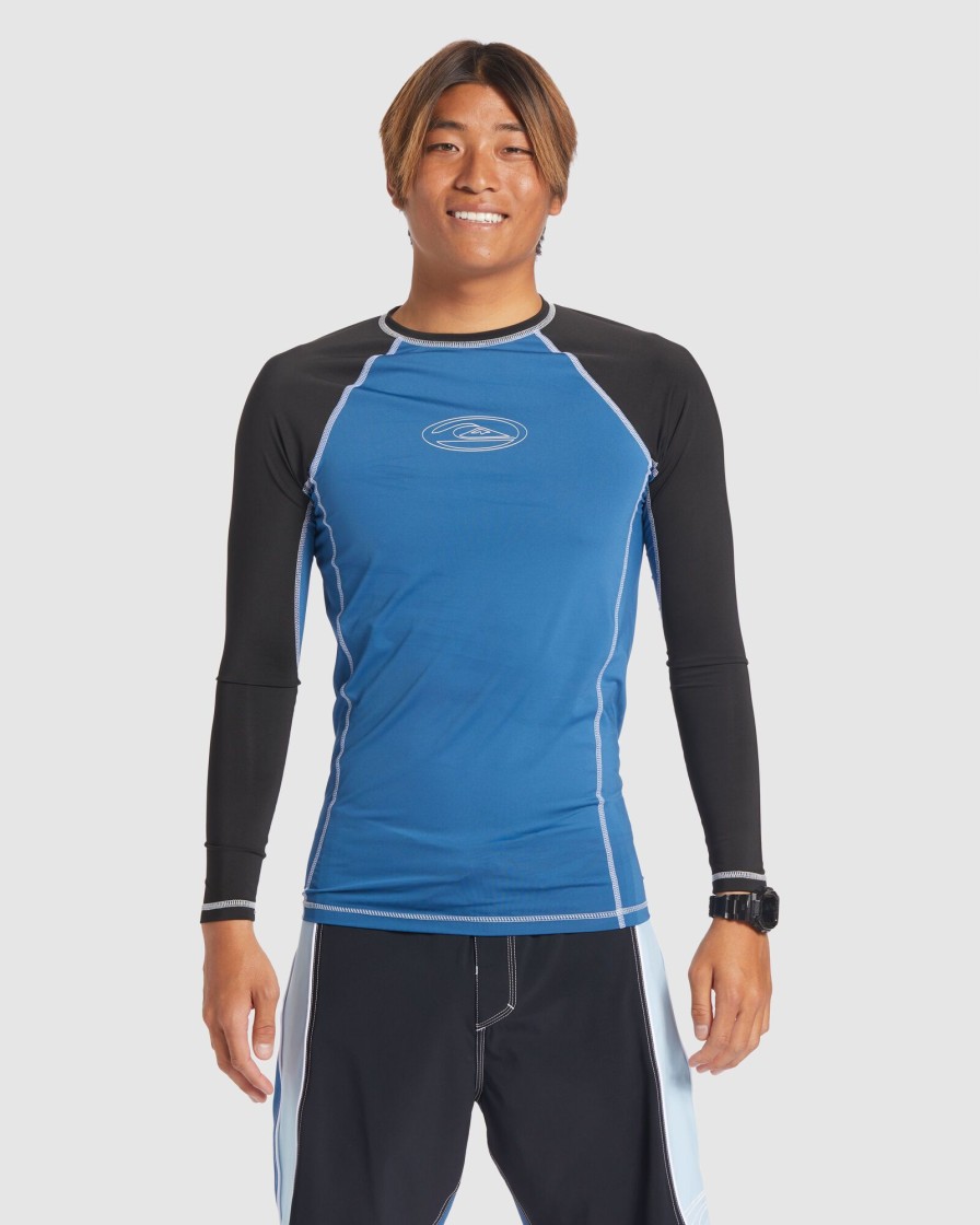 Men QUIKSILVER Rashvests | Mens Saturn Protection Long Sleeve Upf 50 Rash Vest