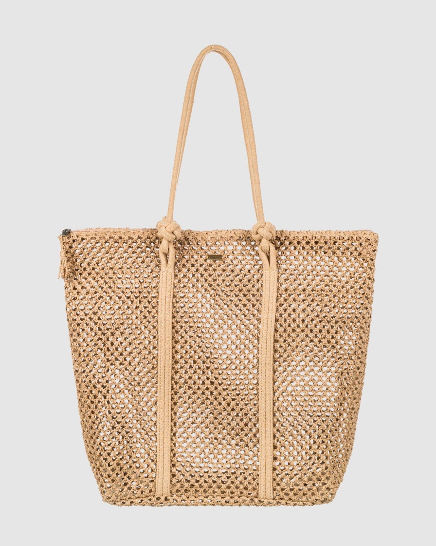 Women ROXY Bags | Womens Morning Sun Straw Beach Bag