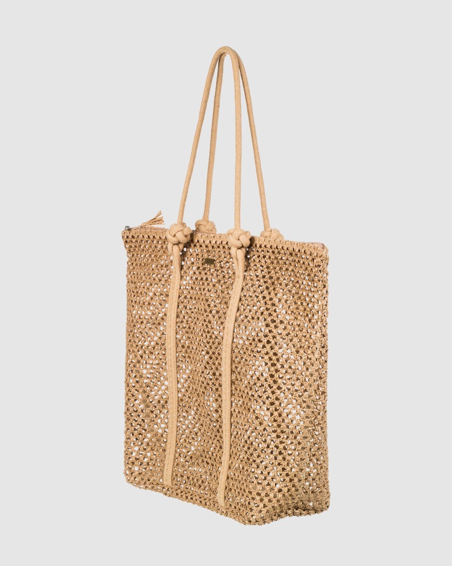 Women ROXY Bags | Womens Morning Sun Straw Beach Bag