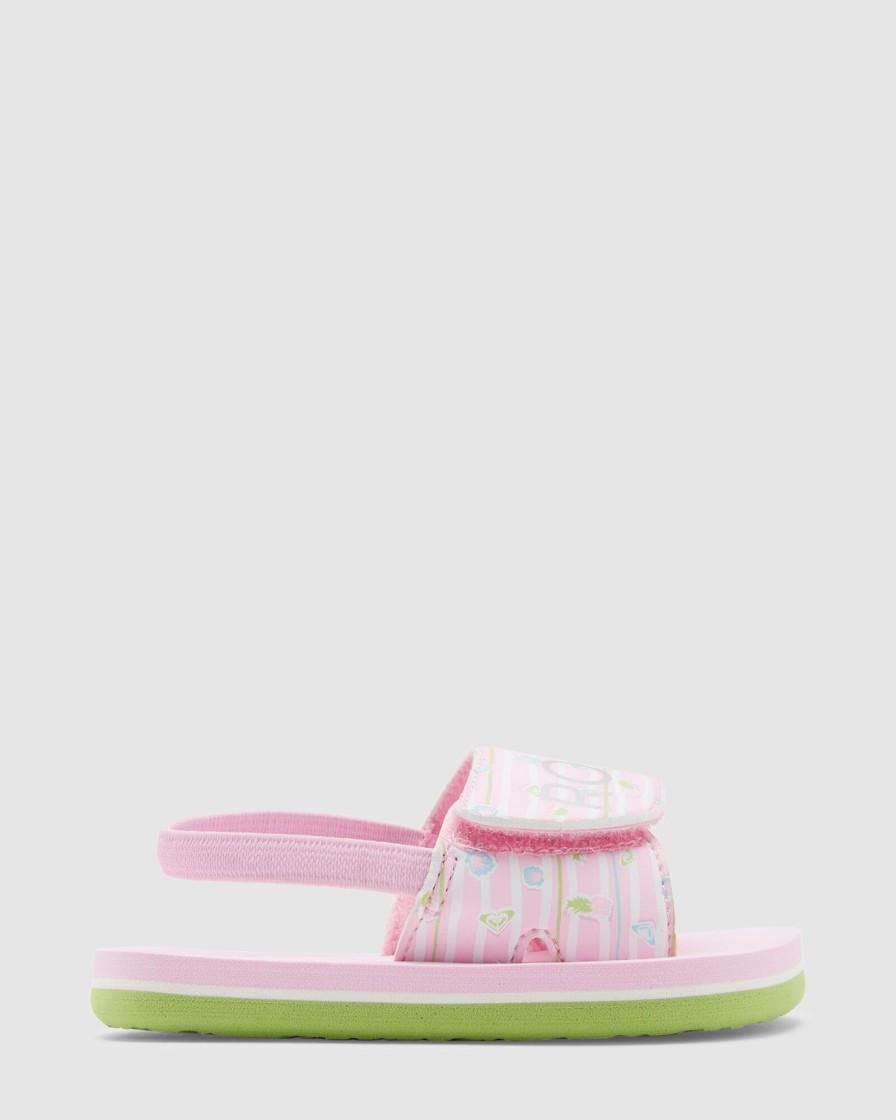 Youth ROXY Footwear | Toddlers Finny Slide Slider Sandals