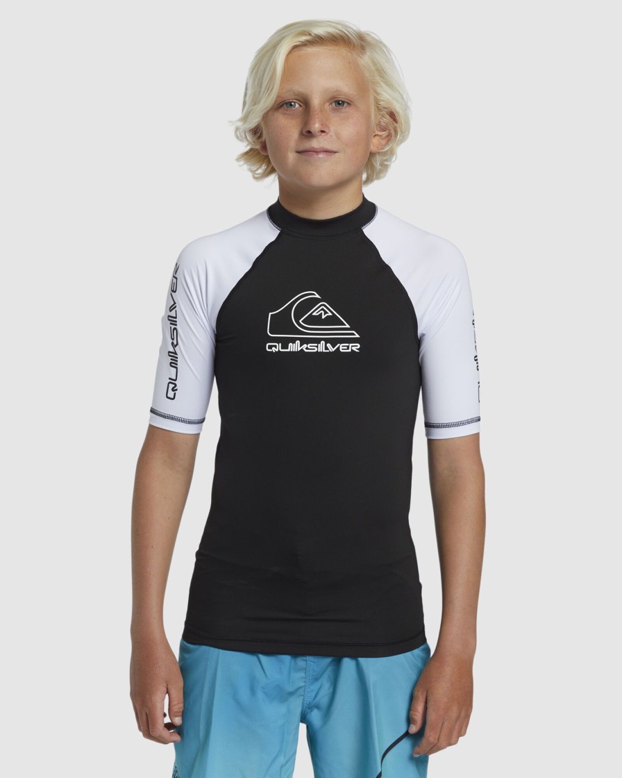 Youth QUIKSILVER Clothing | Boys 8-16 On Tour Short Sleeve Rash Vest