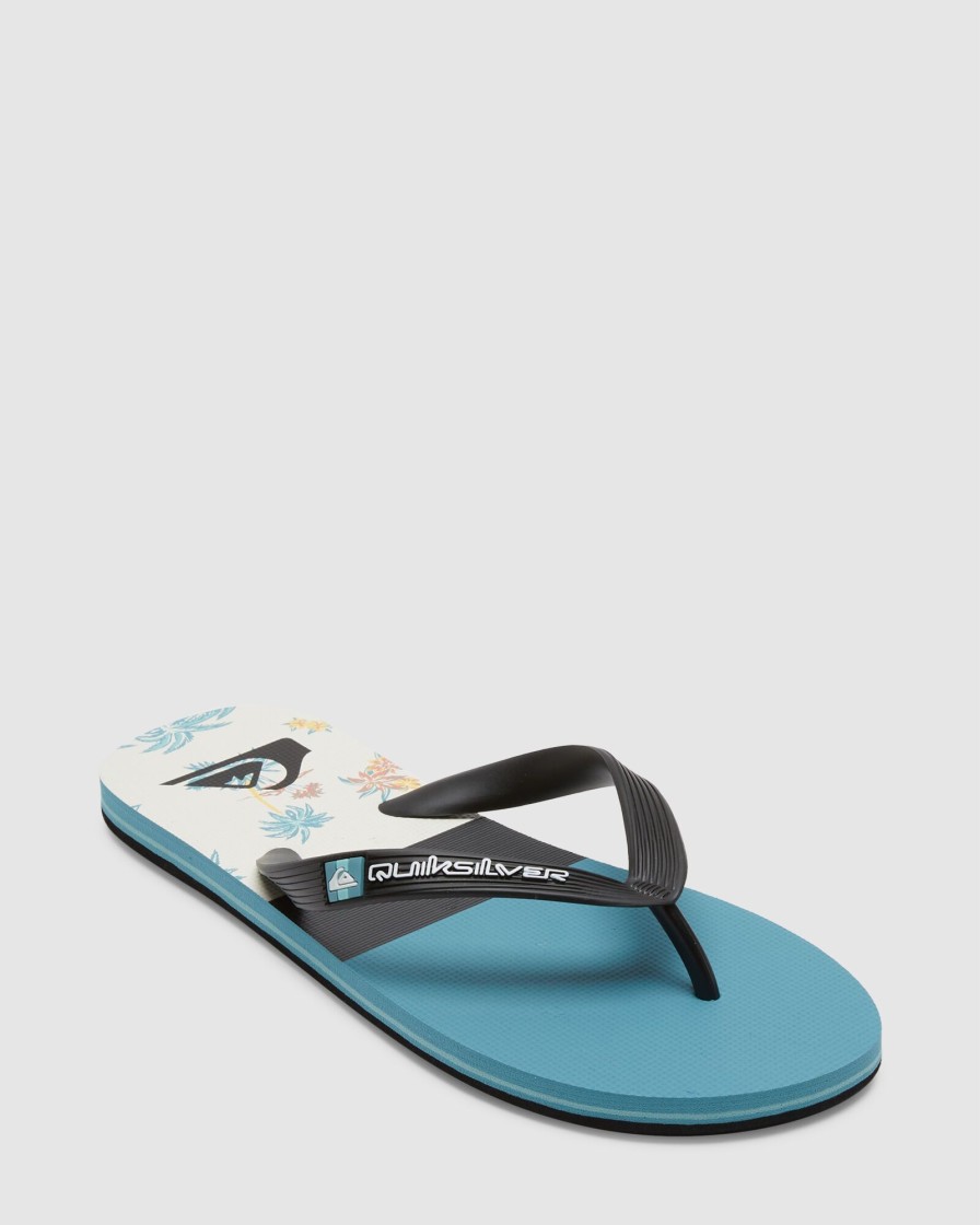 Men QUIKSILVER Thongs | Mens Molokai Panel Flip-Flops