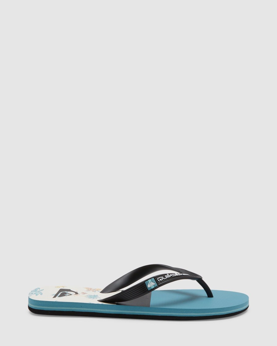 Men QUIKSILVER Thongs | Mens Molokai Panel Flip-Flops