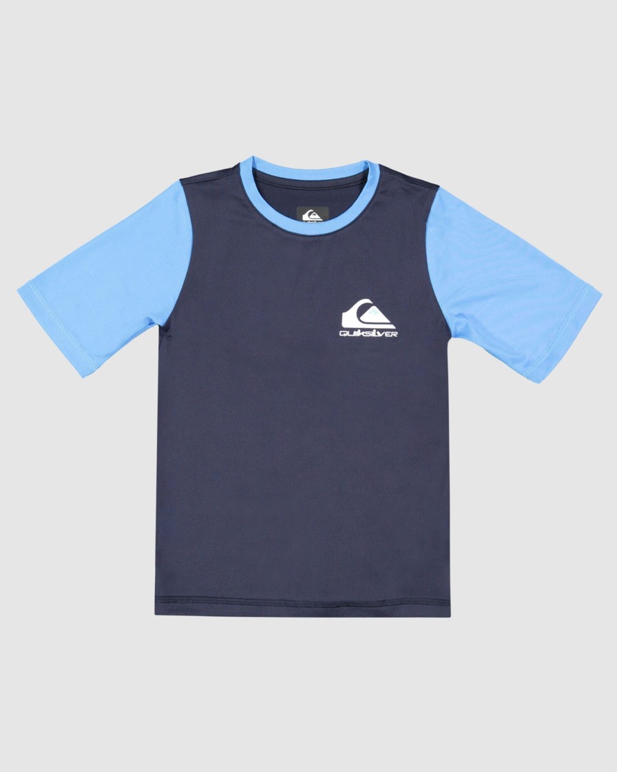 Youth QUIKSILVER Clothing | Boys 2-7 Heats Omni Short Sleeve Rash Vwst