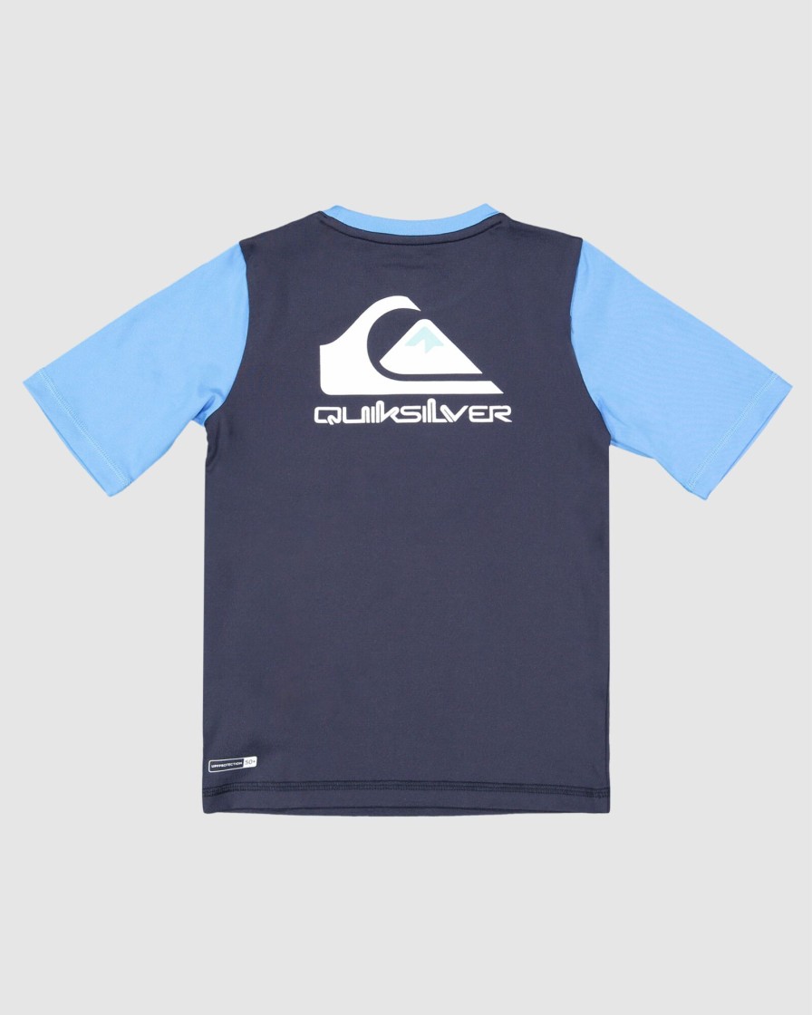 Youth QUIKSILVER Clothing | Boys 2-7 Heats Omni Short Sleeve Rash Vwst