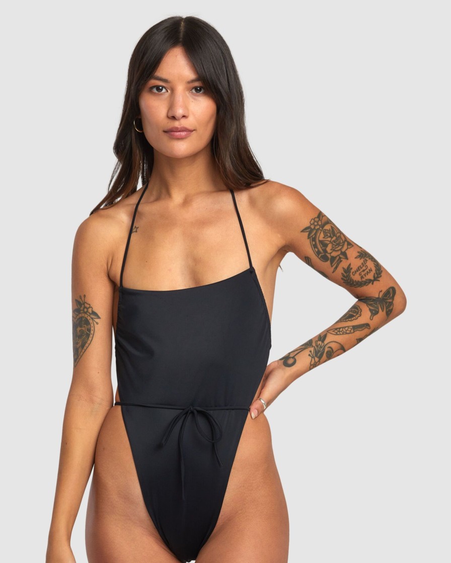 Women RVCA One Pieces | Solid Swenddal One-Piece Swimsuit