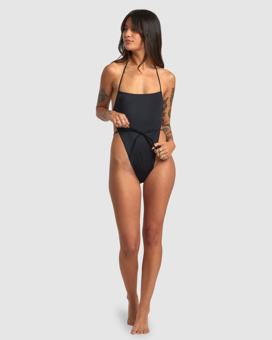 Women RVCA One Pieces | Solid Swenddal One-Piece Swimsuit