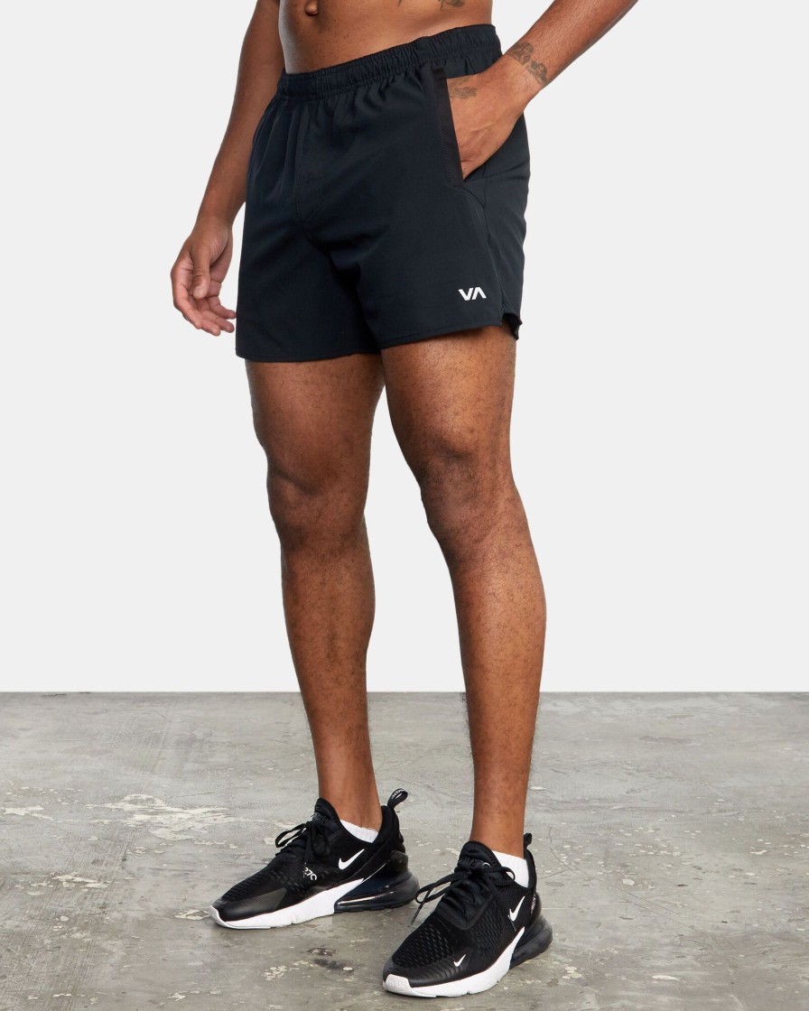 Men RVCA Shorts | Yogger Elastic Running Shorts 15"