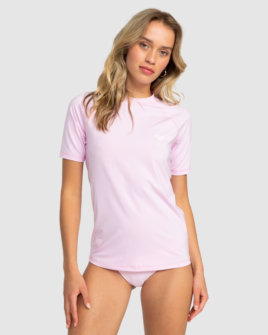 Women ROXY Rashvests | Womens Essential Short Sleeve Upf 50 Surf T-Shirt