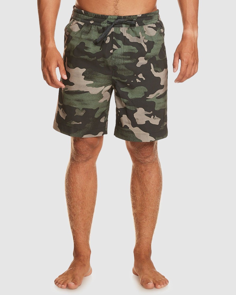 Men QUIKSILVER Boardshorts | Taxer Print Amphibian 18