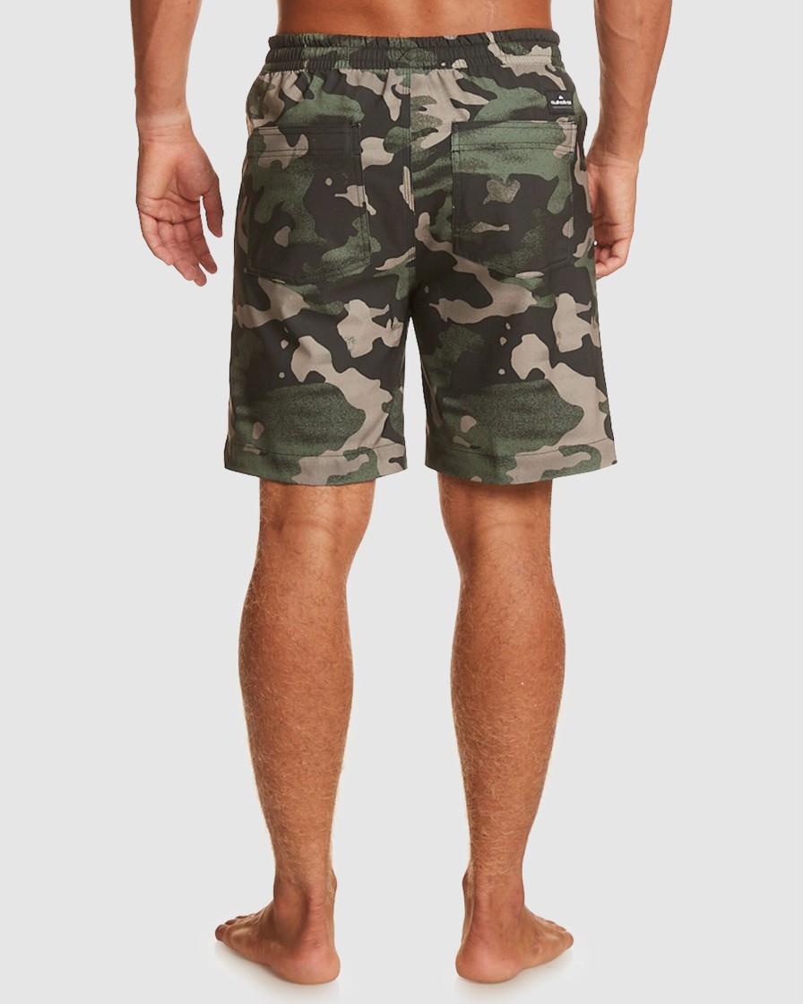 Men QUIKSILVER Boardshorts | Taxer Print Amphibian 18