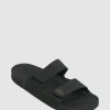 Women QUIKSILVER Slides | Mens Rivi Leather Slider Sandals