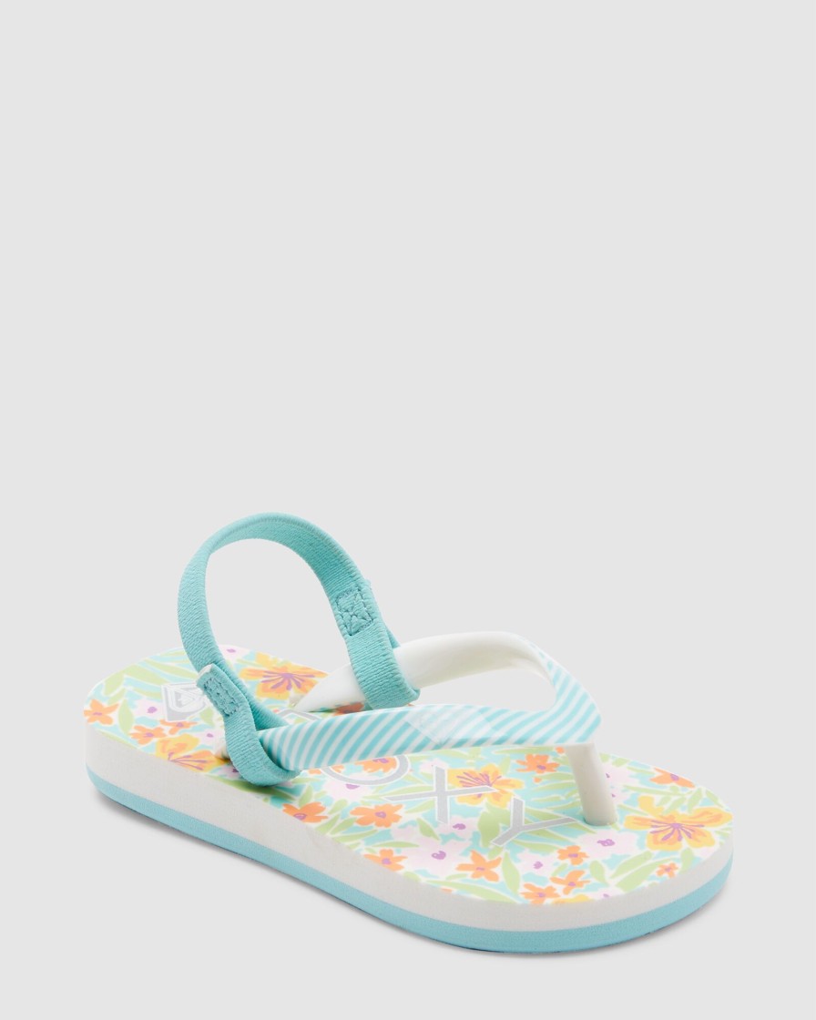 Youth ROXY Footwear | Girls Pebbles Flip-Flops