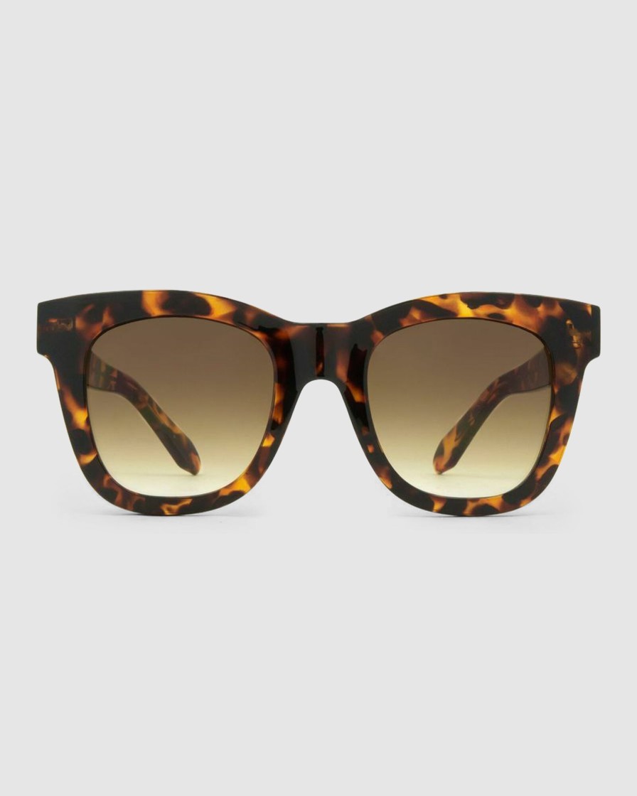 Women CARVE Sunglasses | Elba Gloss Tort Gradient Brown