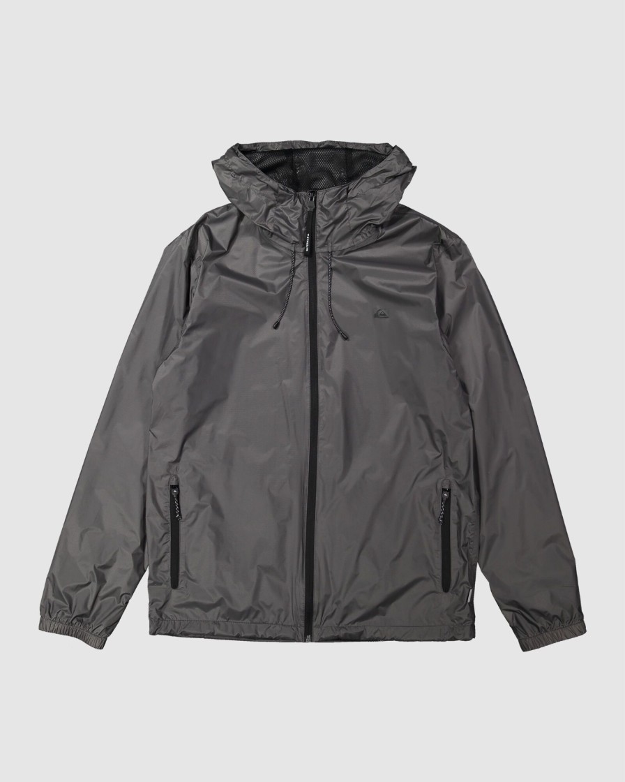 Men QUIKSILVER Jackets | Mens Waterman Waterwind Waterproof Rain Jacket