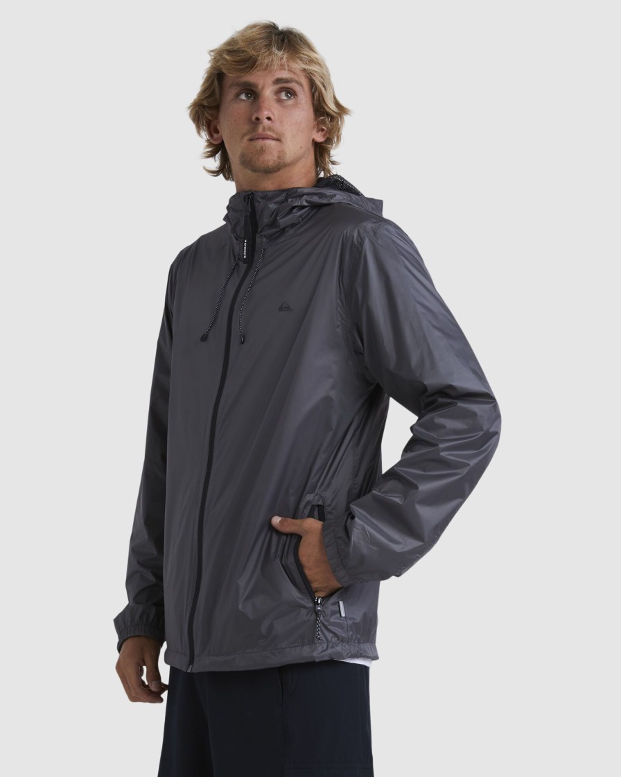 Men QUIKSILVER Jackets | Mens Waterman Waterwind Waterproof Rain Jacket