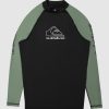 Men QUIKSILVER Rashvests | Mens On Tour Apac Long Sleeve Upf 50 Rash Vest