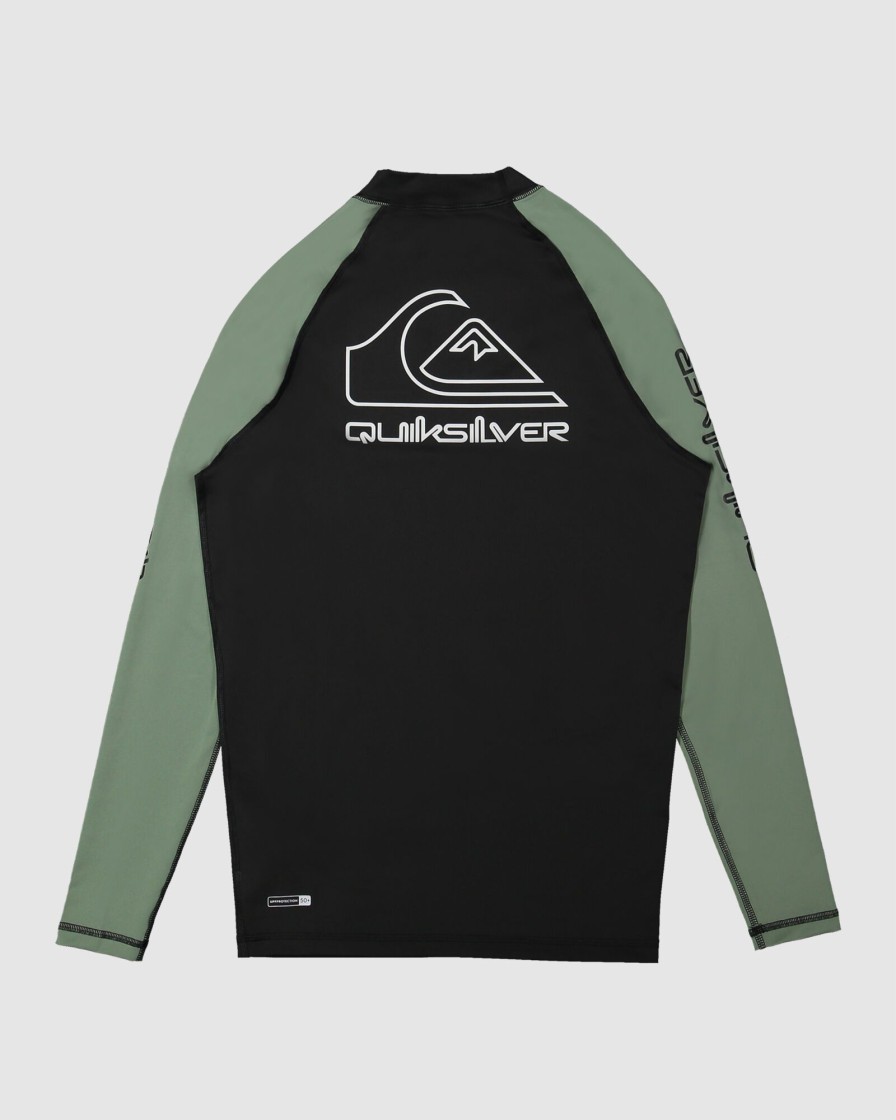 Men QUIKSILVER Rashvests | Mens On Tour Apac Long Sleeve Upf 50 Rash Vest