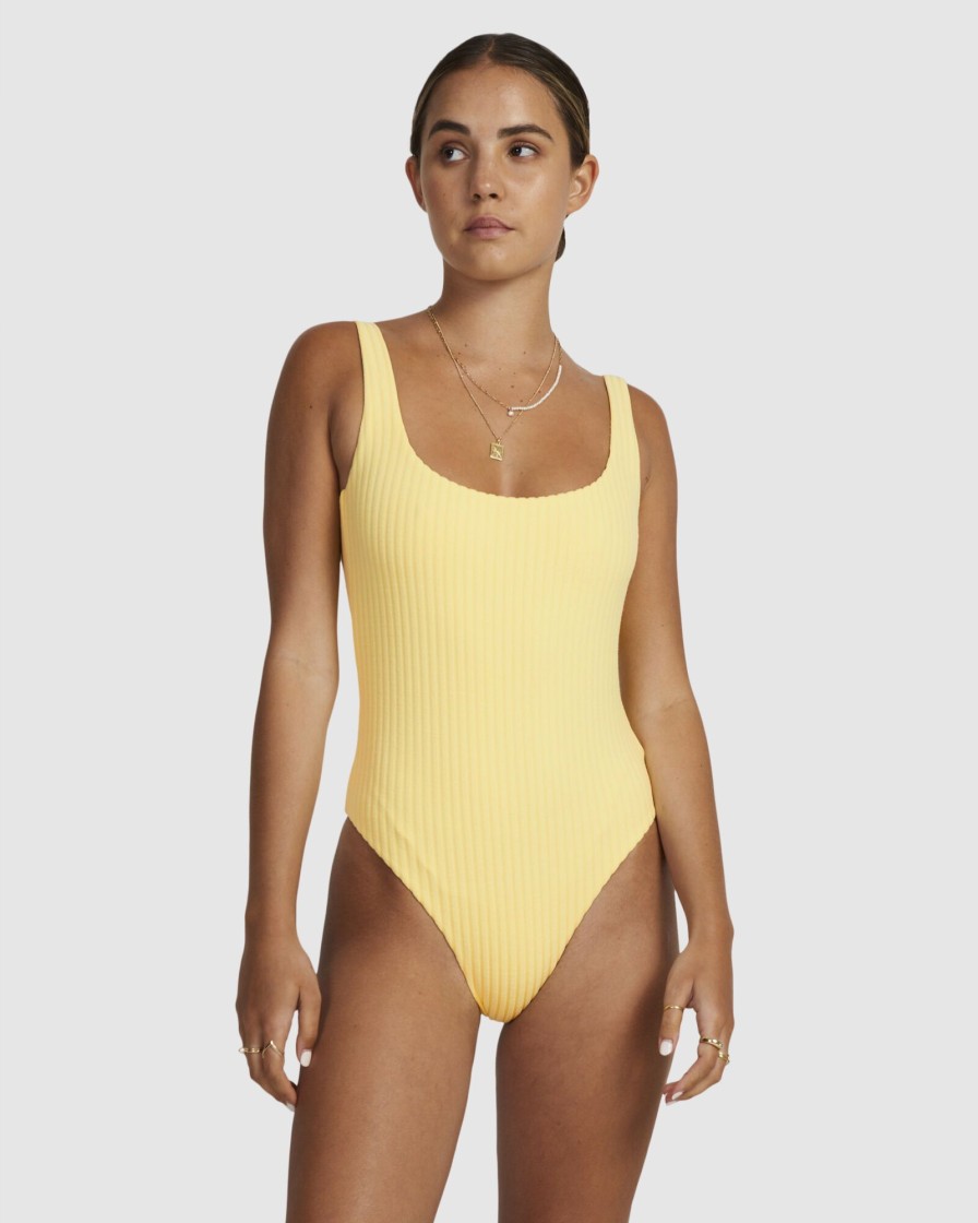 Women RVCA One Pieces | Tezzy Rib Scooped One Piece