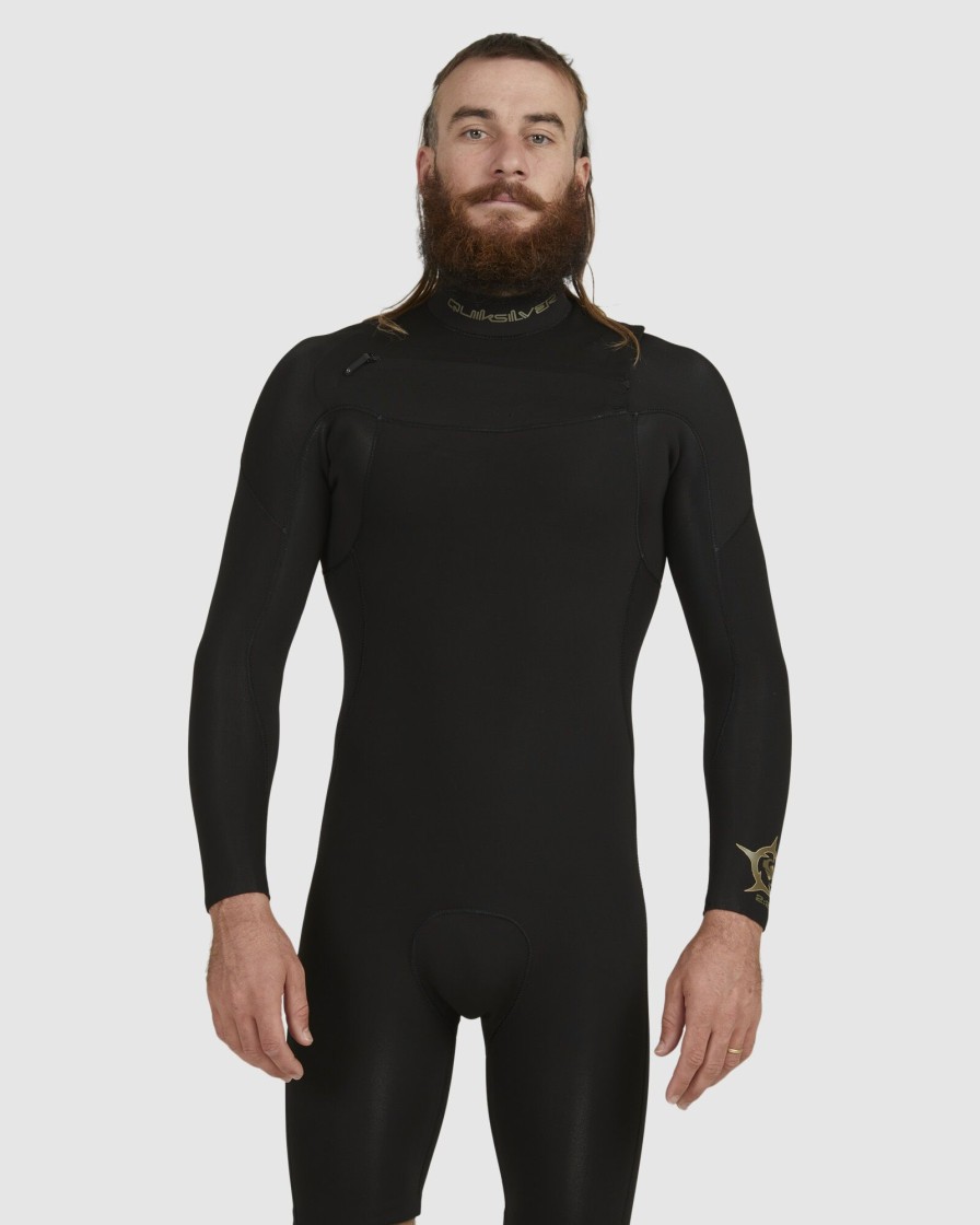 Men QUIKSILVER Wetsuits | Mens 2/2Mm Everyday Sessions Long Sleeve Chest Zip Springsuit