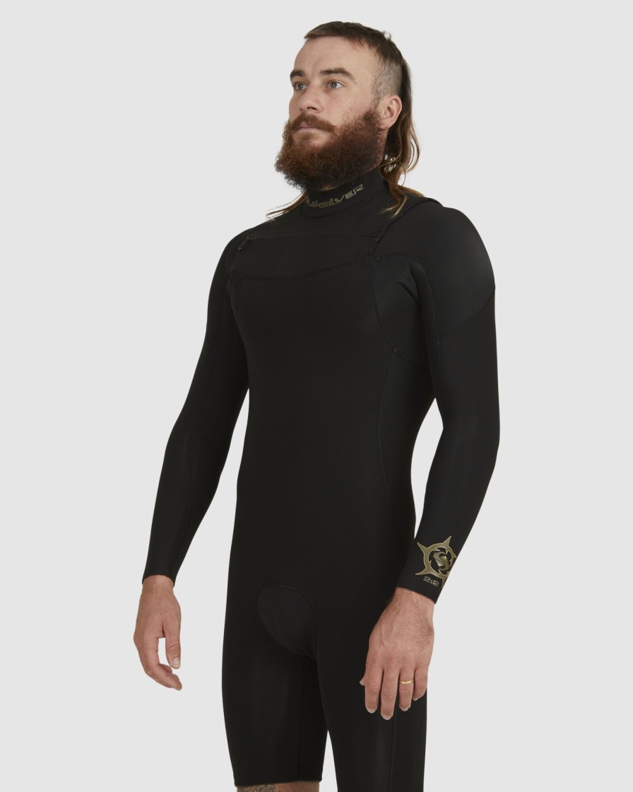 Men QUIKSILVER Wetsuits | Mens 2/2Mm Everyday Sessions Long Sleeve Chest Zip Springsuit