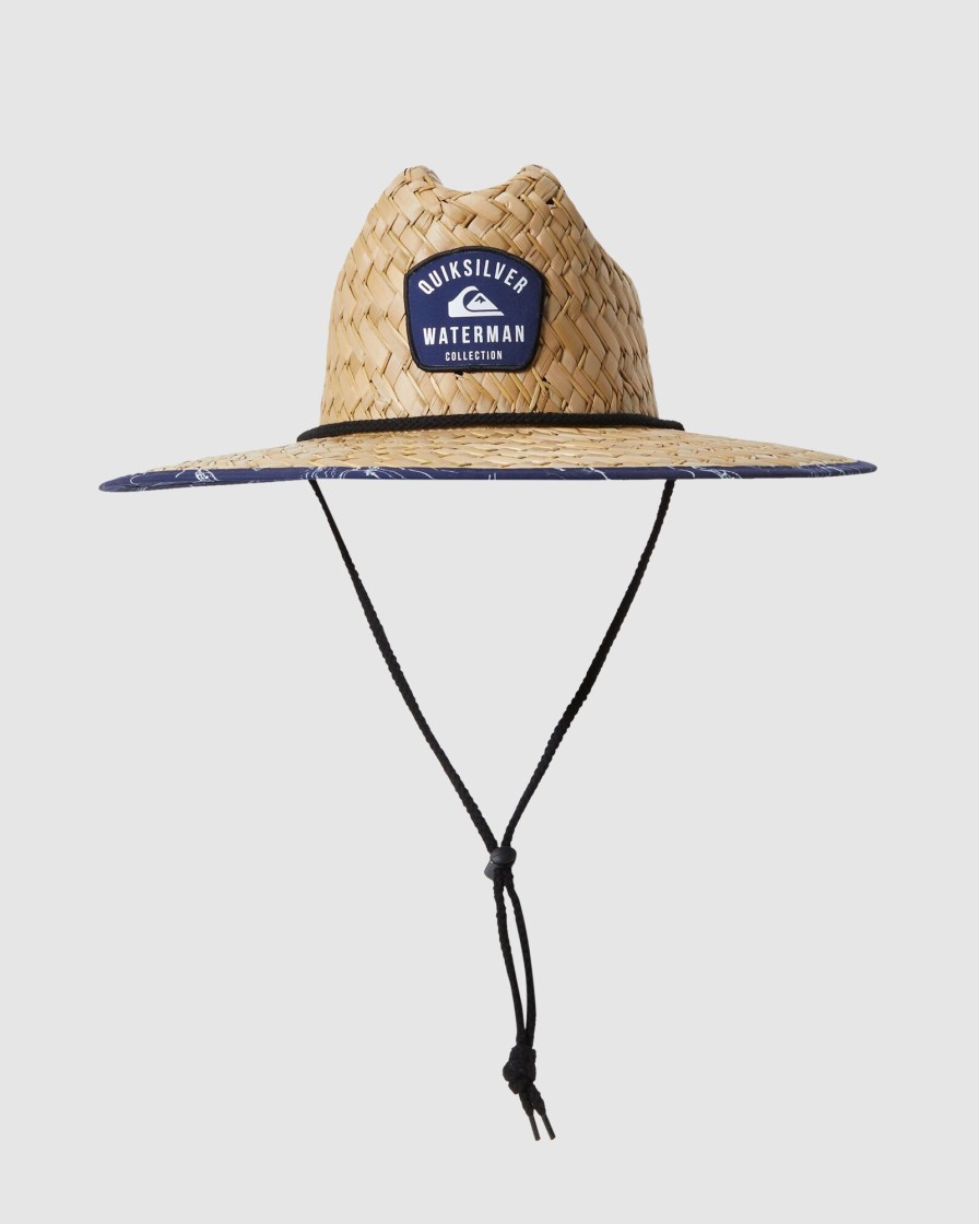 Men QUIKSILVER Headwear | Mens Waterman Outsider Straw Lifeguard Hat