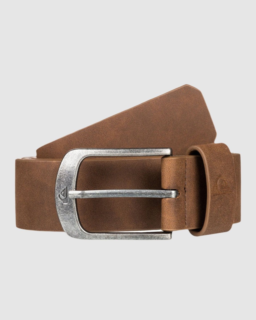 Men QUIKSILVER Belts | Mens Main Street Faux Leather Belt