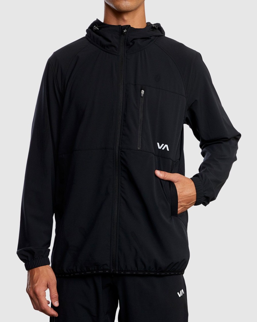 Men RVCA Jackets | Yogger Zip-Up Hooded Jacket Ii